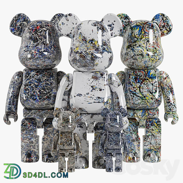 Bearbrick Jackson Pollock