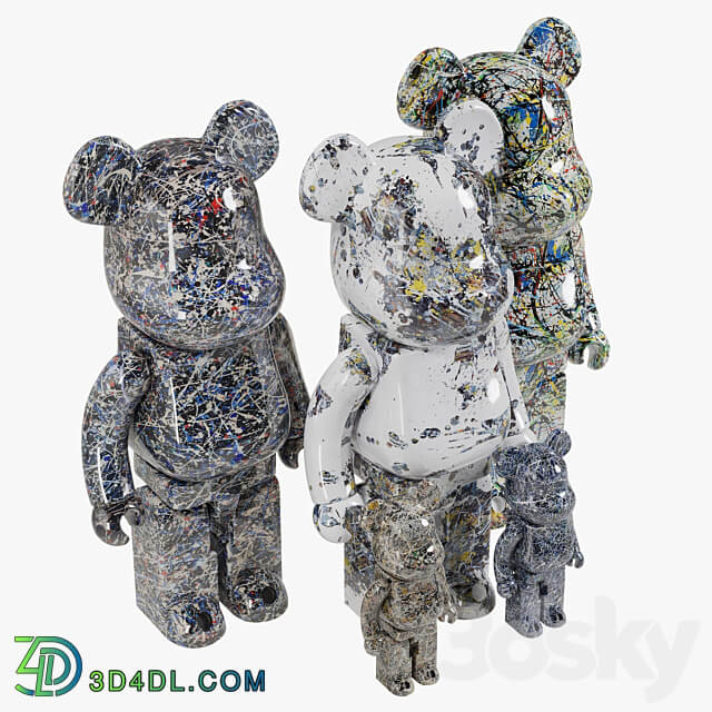 Bearbrick Jackson Pollock