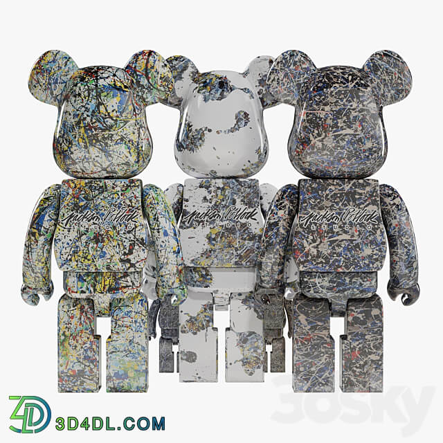 Bearbrick Jackson Pollock