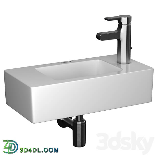 Mini sink Duravit Vero mixer Jacob Delafon Singulier