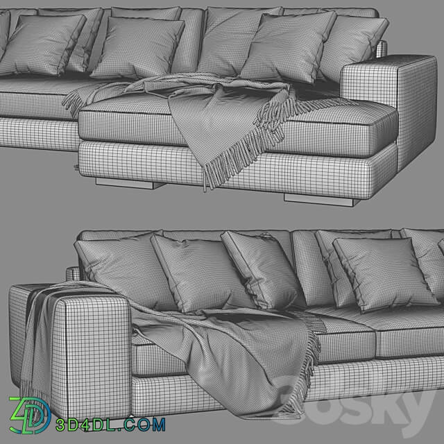 Verzelloni Holden Chaise Longue Sofa