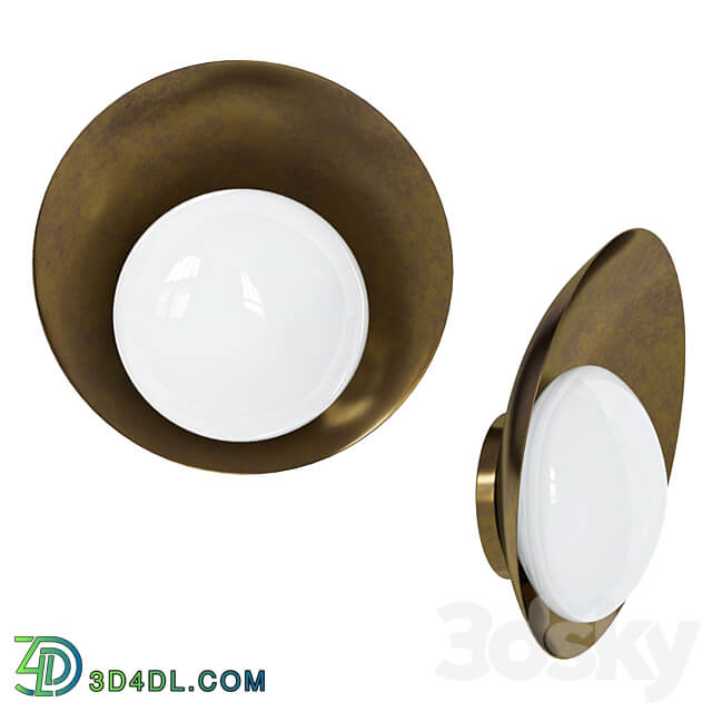 Brass Wall Lights Concha by Gallery L7