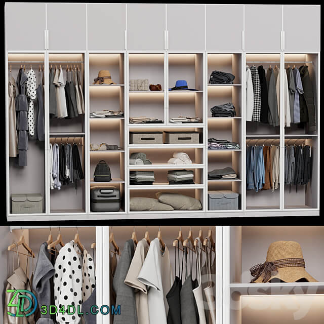 Wardrobe Display cabinets Wardrobe wall