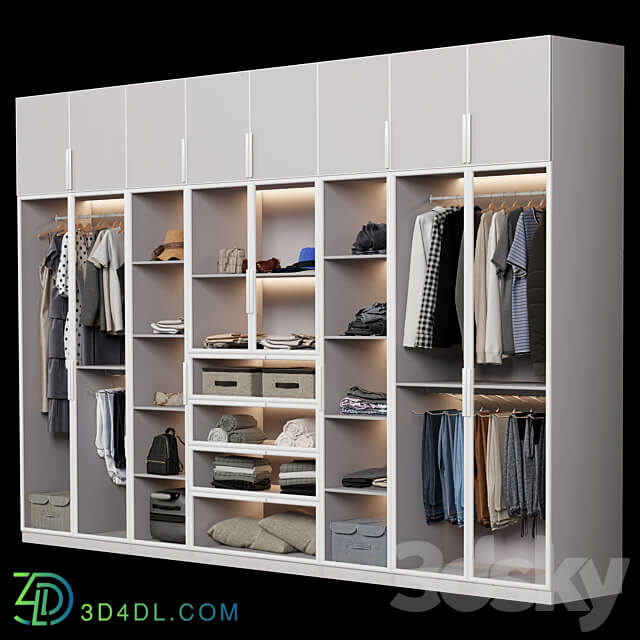 Wardrobe Display cabinets Wardrobe wall