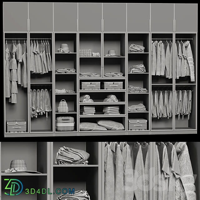 Wardrobe Display cabinets Wardrobe wall