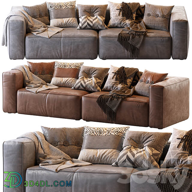 Мello Taos Brown Right Arm Corner Sectional