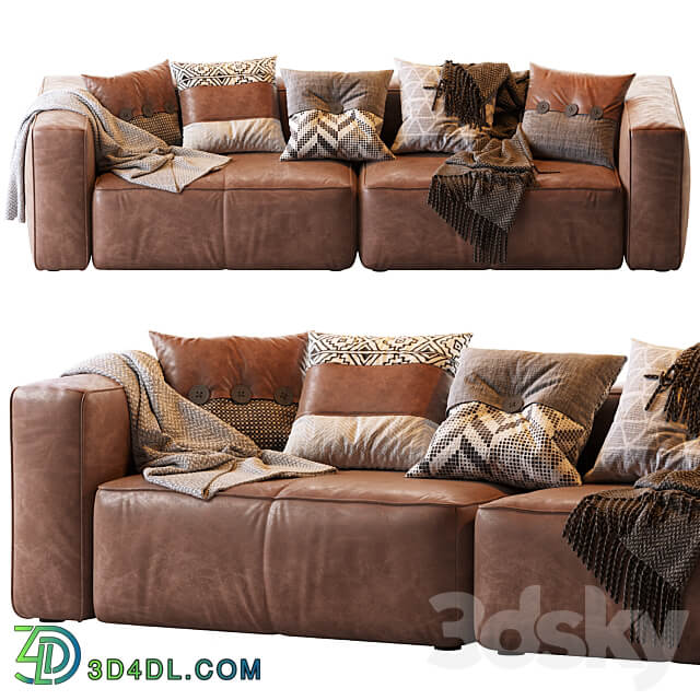 Мello Taos Brown Right Arm Corner Sectional