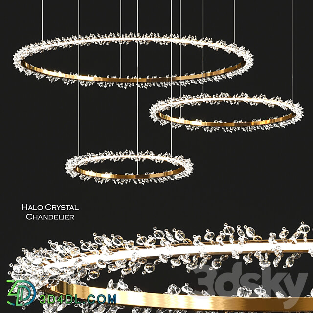 Pendant light Halo Crystal Chandelier by Manooi