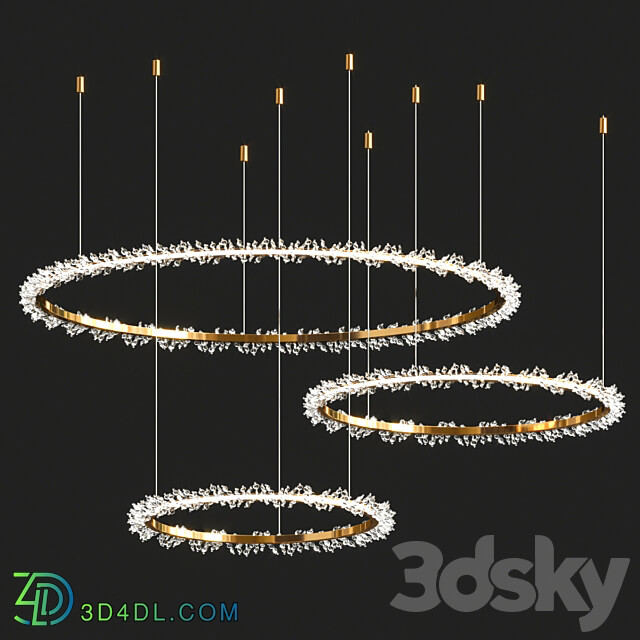 Pendant light Halo Crystal Chandelier by Manooi