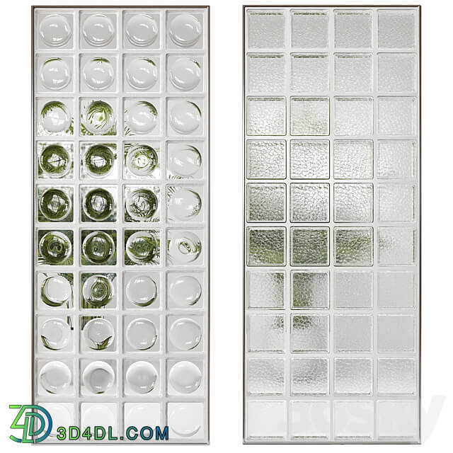 Other decorative objects Glass block partition 4