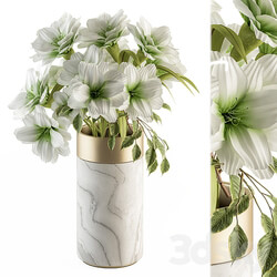 White Flower in Stone vase 53 