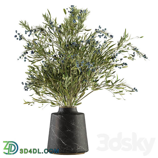 Green Branch in vase 54