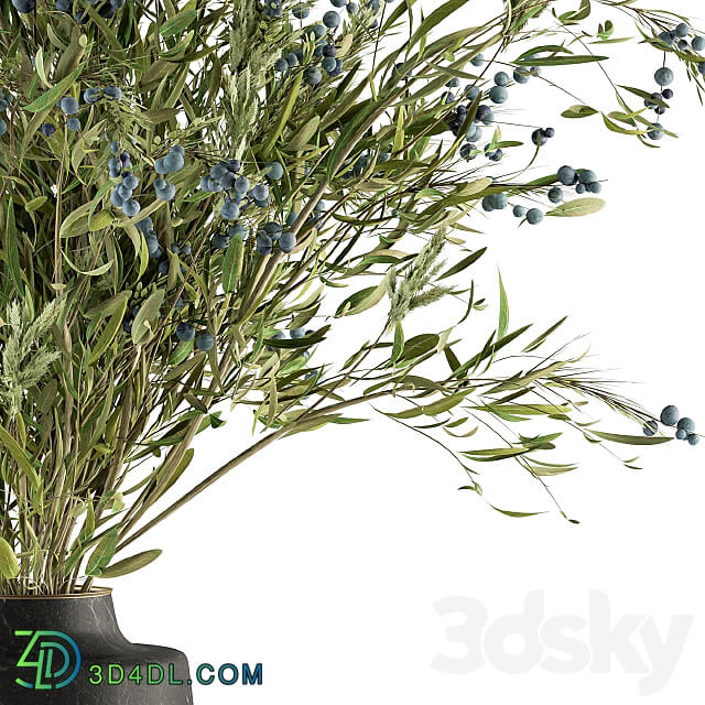Green Branch in vase 54