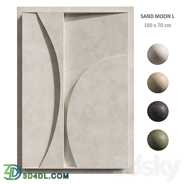 Relief Sand Moon L 3D Models