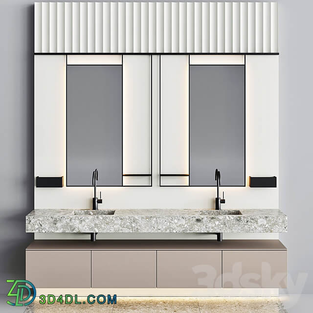 Bathroom Set BS25 3D Models