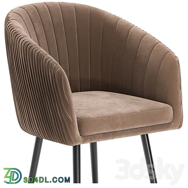 Table Chair LM 7305 Dining Chair and Curve Table