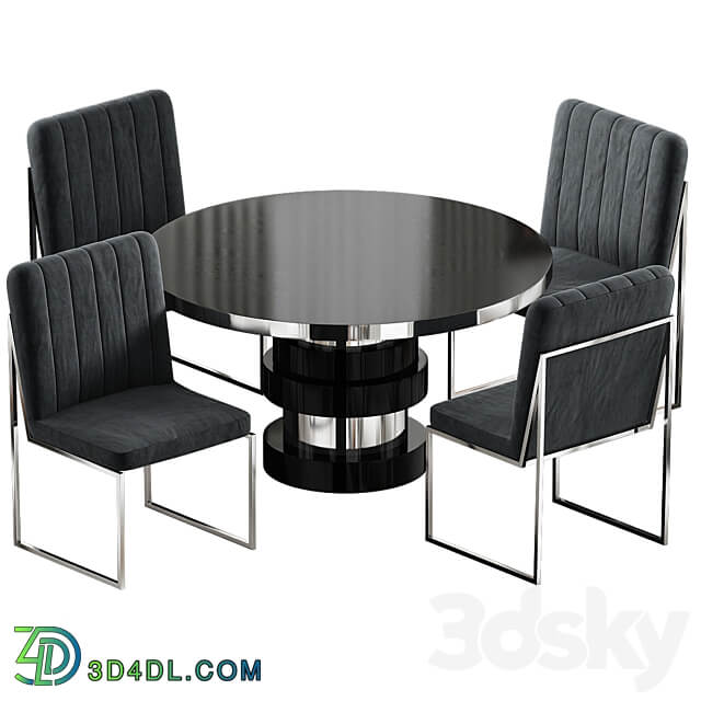 Table Chair Boca Round Dining Table