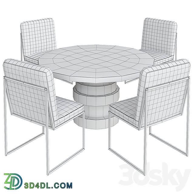 Table Chair Boca Round Dining Table