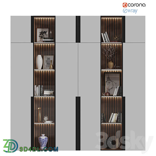 Wardrobe Display cabinets Wardrobe with decor 2