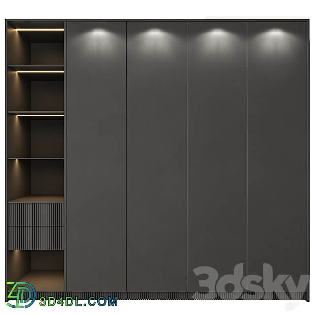 Wardrobe Display cabinets Hallway Brown