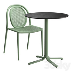 Table Chair Pedrali fluxo remind 
