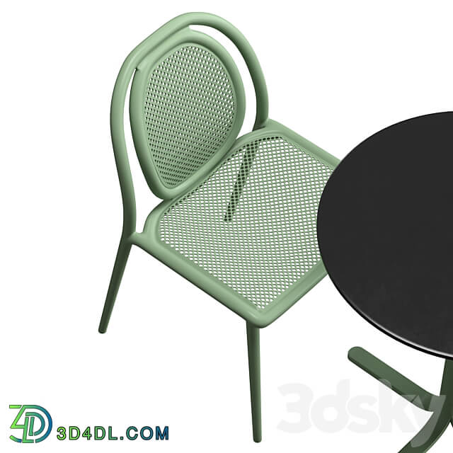 Table Chair Pedrali fluxo remind