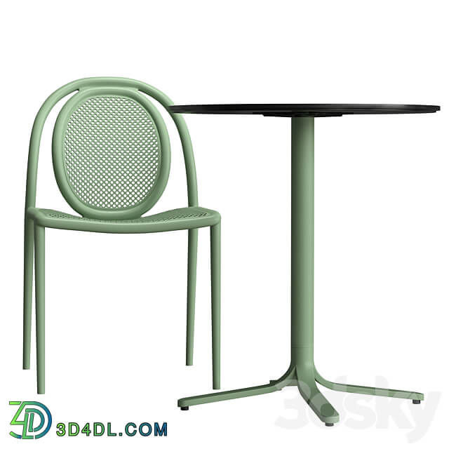 Table Chair Pedrali fluxo remind