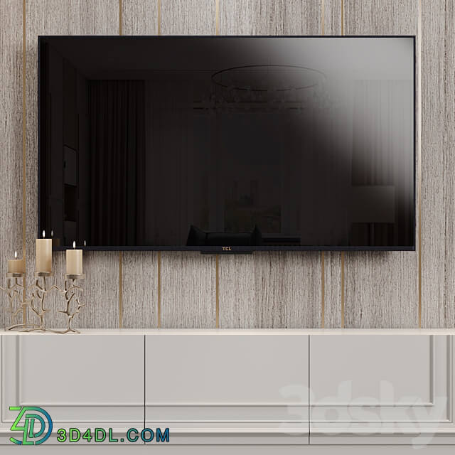 Neoclassical TV wall 020