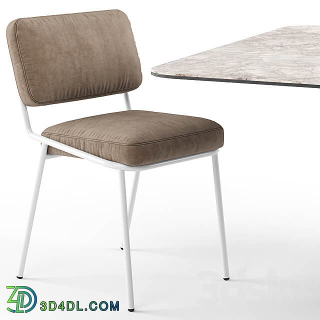 Table Chair Sixty chair and Hey Gio extending table connubia calligaris
