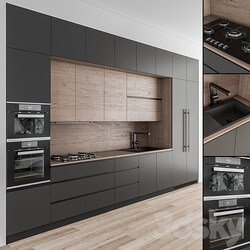 Kitchen Kitchen Modern Wood and Black 49 