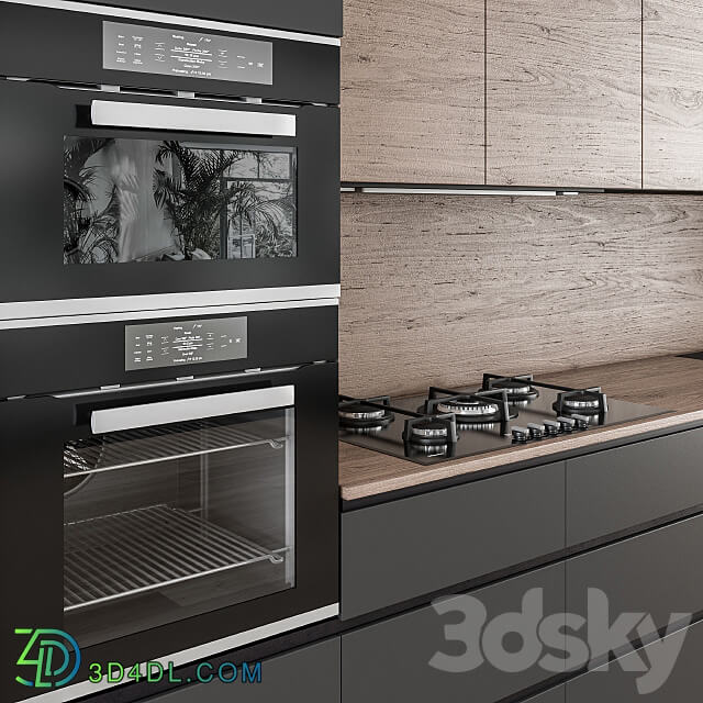 Kitchen Kitchen Modern Wood and Black 49