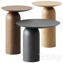 Wooden Coffee Side Table Disco by Basta 3D Models 