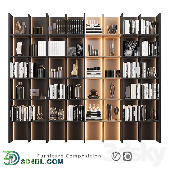 Rack Furniture Composition 38