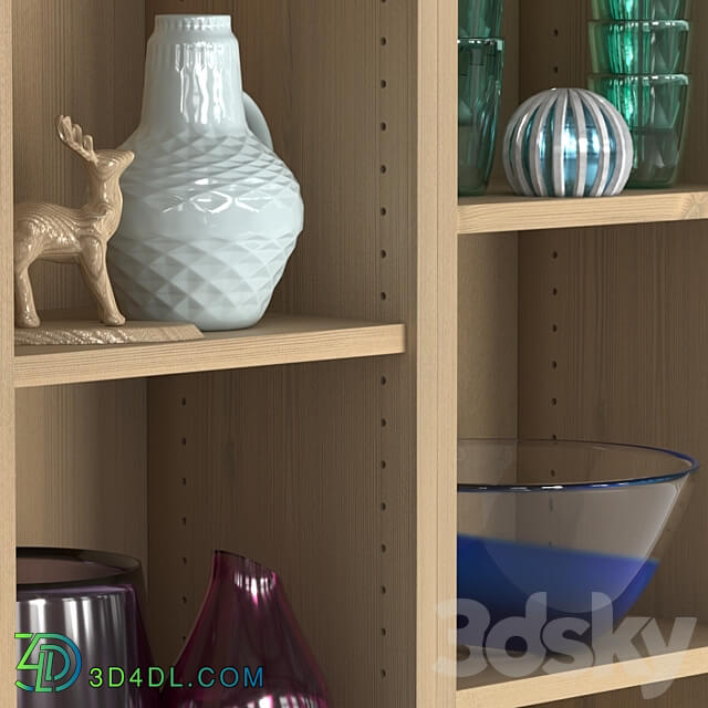 Rack IKEA BILLY Shelving unit with decorative elements