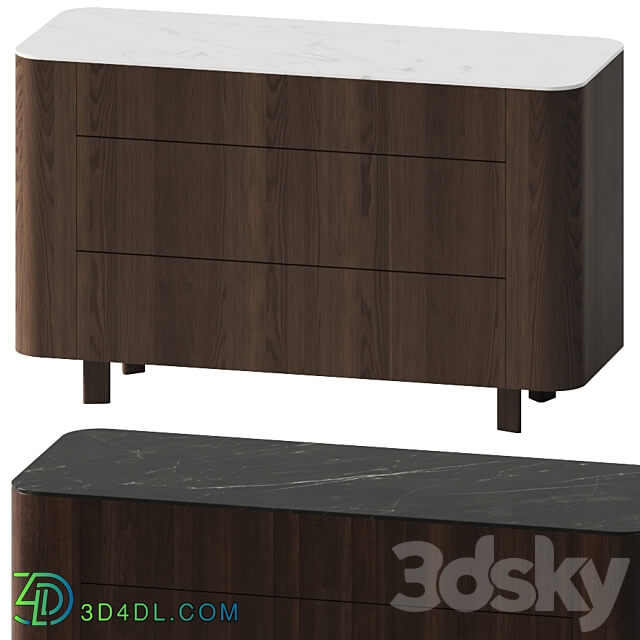 Ligne Roset PARABOLE Sideboard Chest of drawer 3D Models