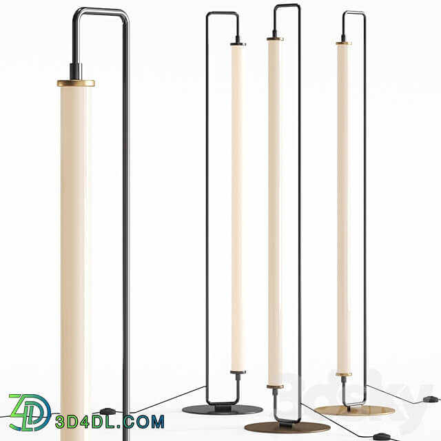 Linear Metal LED Floor Lamp Tube