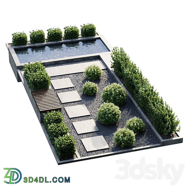 Backyard 1 Urban environment 3D Models