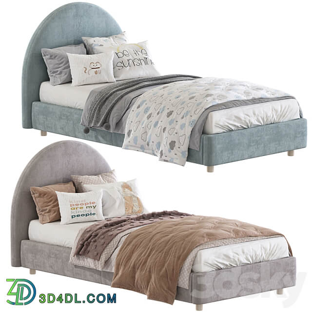 Bed with a soft headboard 14