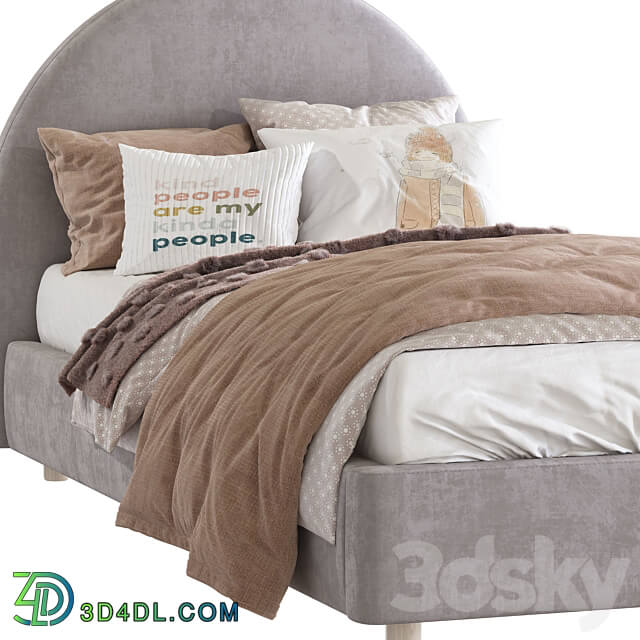 Bed with a soft headboard 14