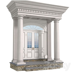 Column Porch MODERN ENTRANCE to the house Classic Front Porch Portico FRONT DOOR 