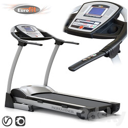 Treadmill EUROFIT Pacifica fitness. Training apparatus 3D Models 