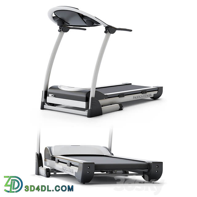 Treadmill EUROFIT Pacifica fitness. Training apparatus 3D Models