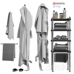 White robe and towels 