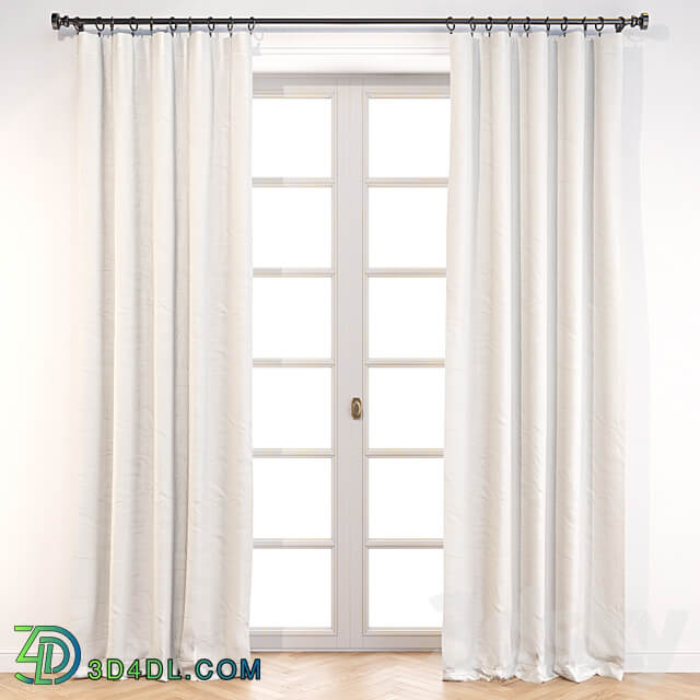 Crate and Barrel Silvana Blackout Curtain