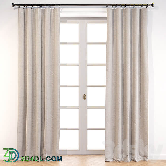 Crate and Barrel Silvana Blackout Curtain