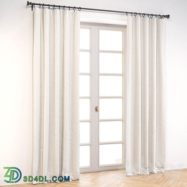 Crate and Barrel Silvana Blackout Curtain