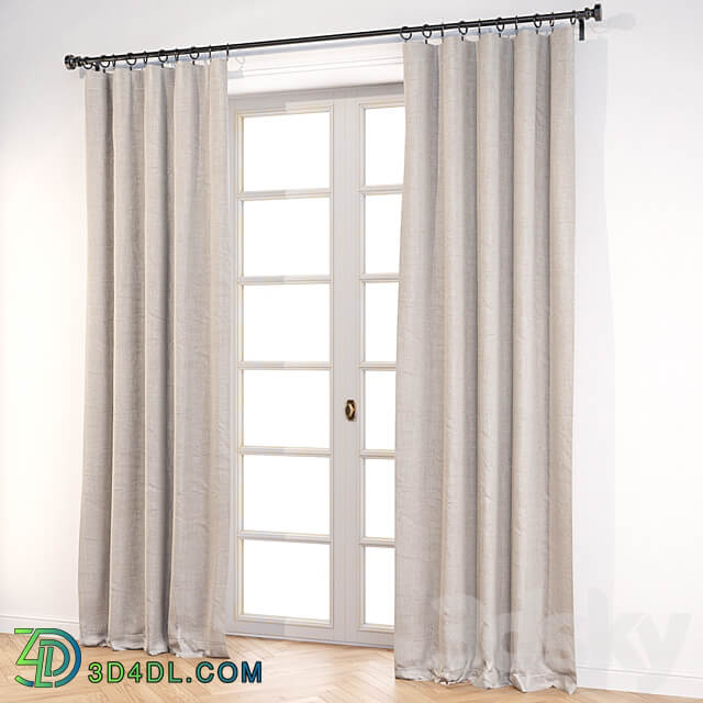 Crate and Barrel Silvana Blackout Curtain