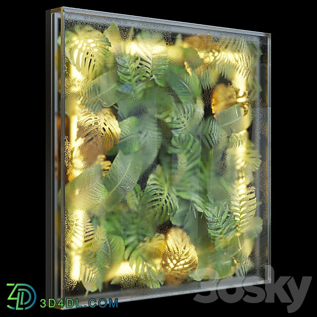 Fitowall Greenbox wall mounted phytomodule with lighting Vargov Design