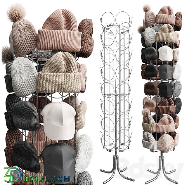 Set of hats and accessories 02