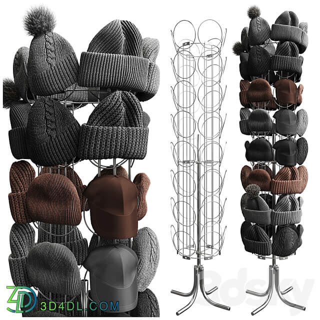 Set of hats and accessories 02